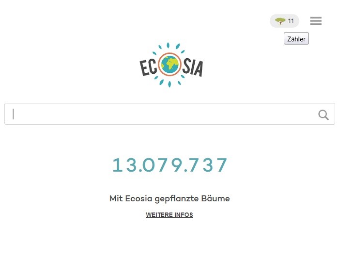 Ecosia, die grüne Suchmaschine